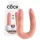 King Cock - dildo duplo médio - cor natural