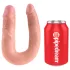 King Cock - dildo duplo médio - cor natural