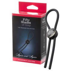   Fifty Shades of Grey - anel peniano ajustável silicone cinza