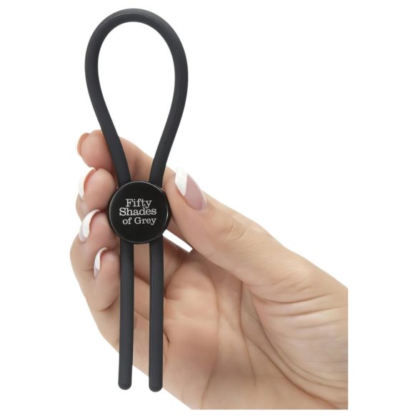 Fifty Shades of Grey - anel peniano ajustável silicone cinza