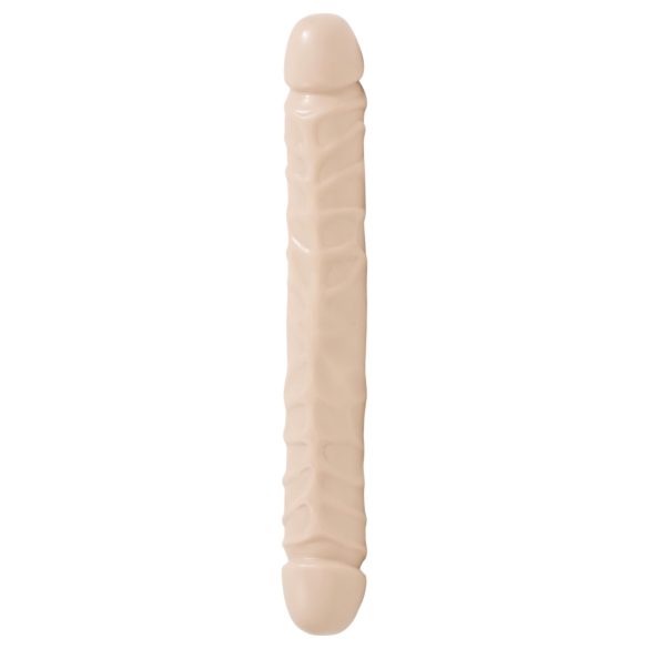 Doc Johnson - dildo duplo - realístico - 30,5cm - cor natural