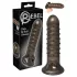 Rebel - capa peniana texturizada - silicone cinza
