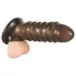 Rebel - capa peniana texturizada - silicone cinza