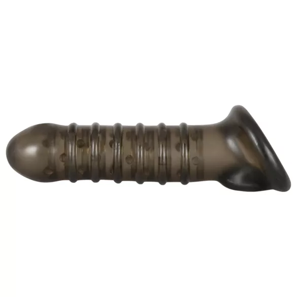 Rebel - capa peniana texturizada - silicone cinza