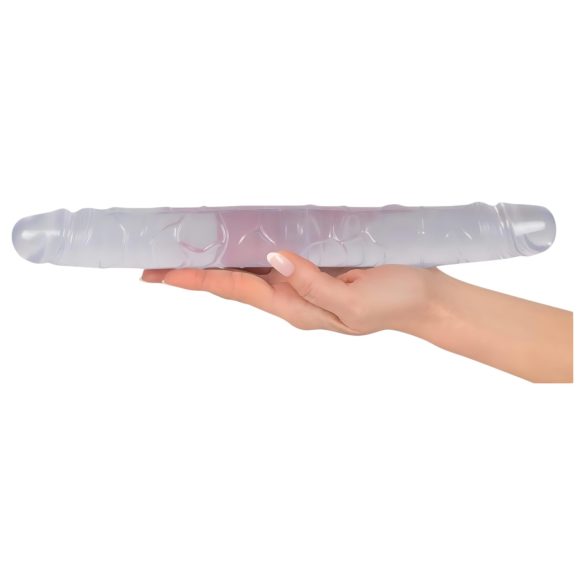 Cristal - dildo duplo - vidro - 34cm