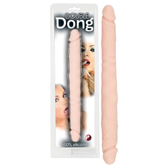 You2Toys - dildo duplo - 100% silicone - cor natural