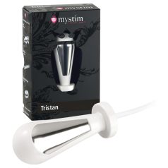 Mystim Tristan - plug anal eletroestimulador - branco