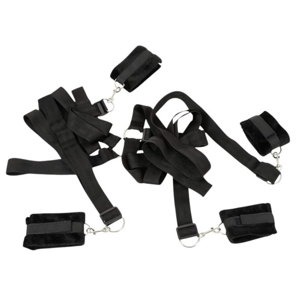 Bad Kitty - kit de amarras para cama pelúcia 5 peças