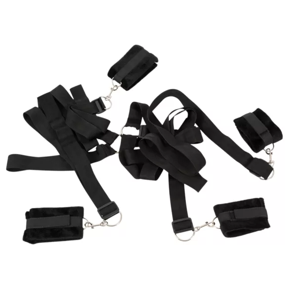 Bad Kitty - kit de amarras para cama pelúcia 5 peças