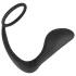 Black Velvets - plug anal com anel peniano - silicone preto