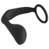 Black Velvets - plug anal com anel peniano - silicone preto