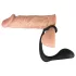 Black Velvets - plug anal com anel peniano - silicone preto