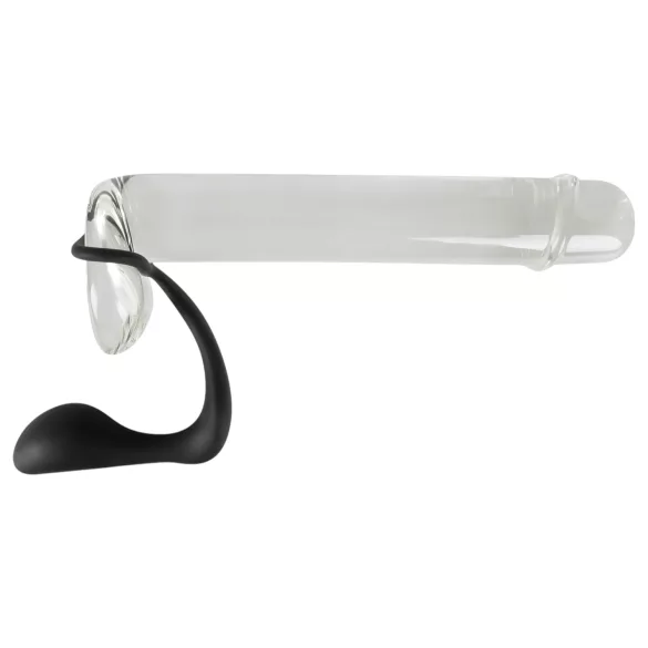 Black Velvets - plug anal com anel peniano - silicone preto