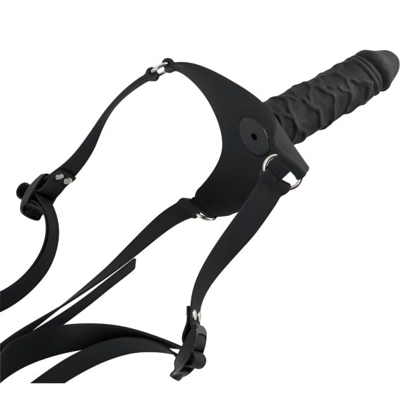 You2Toys - Silicone Strap-On - strap-on de silicone (preto)