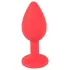 You2Toys - Colorful JOY - plug anal de silicone - pequeno (vermelho)