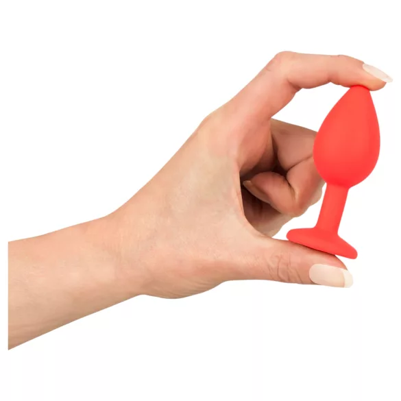 You2Toys - Colorful JOY - plug anal de silicone - pequeno (vermelho)