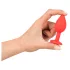 You2Toys - Colorful JOY - plug anal de silicone - pequeno (vermelho)