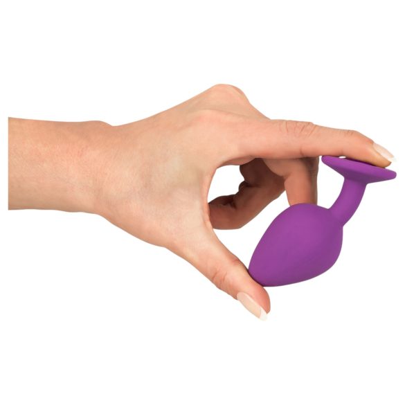 Colorful JOY - plug anal silicone médio - roxo