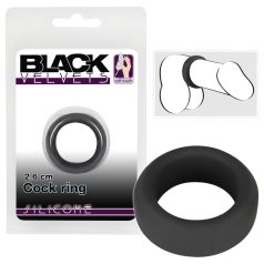 Black Velvets - anel peniano grosso - silicone preto - 2,6cm
