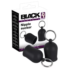  Black Velvets - sugador de mamilos com anel metálico - preto