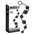 Black Velvets - dildo anal com esferas - silicone preto