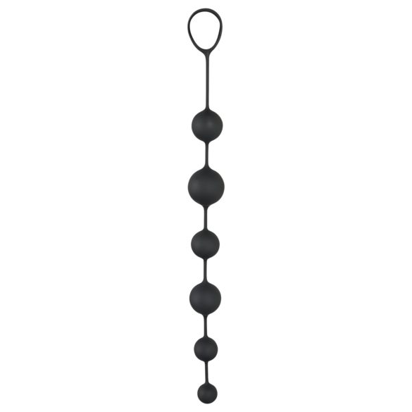 Black Velvets - dildo anal com esferas - silicone preto