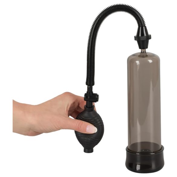 Bang Bang - bomba peniana - sucção manual - silicone/preto