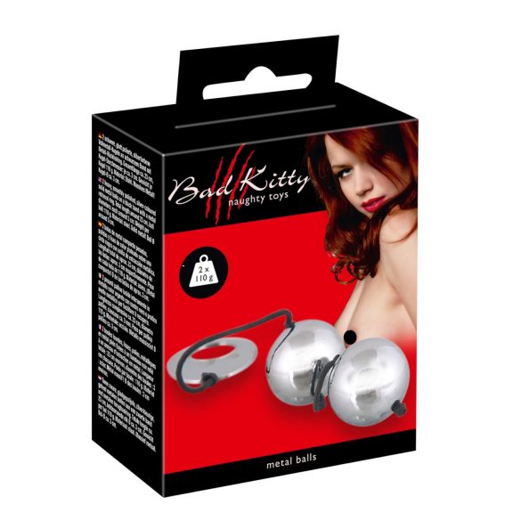 Bad Kitty - bolas tailandesas - metal prateado