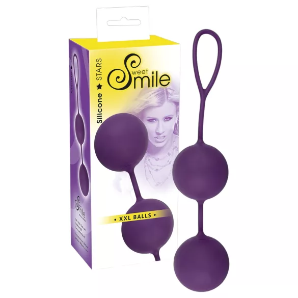SMILE - Bola vaginal XXL - gigante - silicone roxa