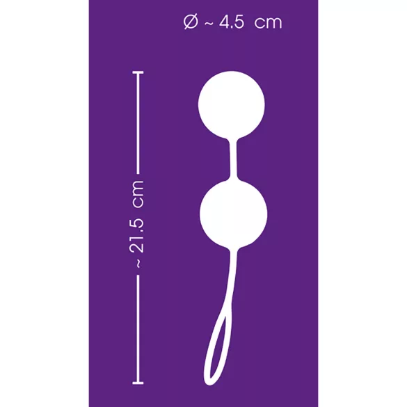 SMILE - Bola vaginal XXL - gigante - silicone roxa