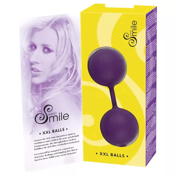SMILE - Bola vaginal XXL - gigante - silicone roxa