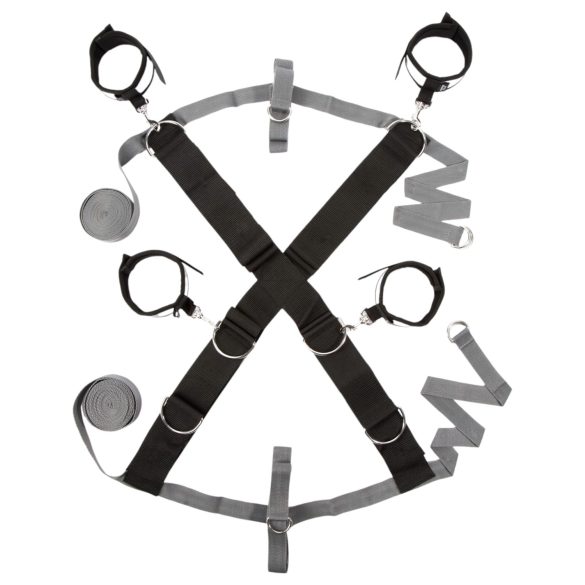 Fifty Shades of Grey - kit bondage completo - restrição - cinza