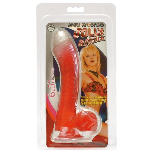 Jolly - dildo realístico - 17cm - vermelho