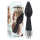 You2Toys - chuveirinho anal - ponta cônica - silicone preto