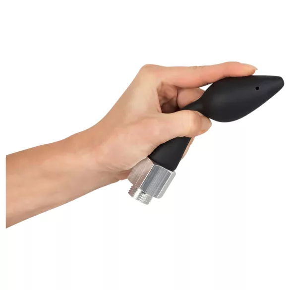 You2Toys - chuveirinho anal - ponta cônica - silicone preto