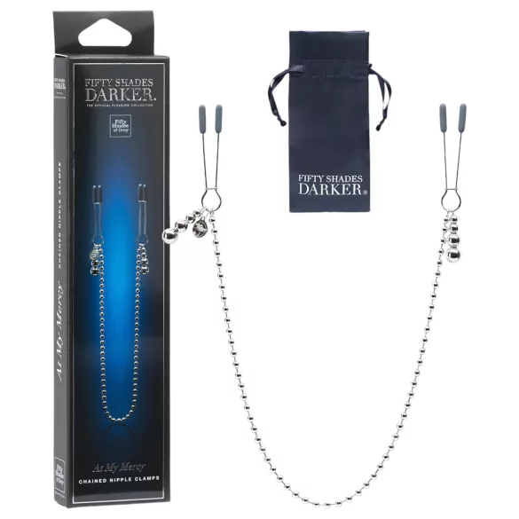 Fifty Shades Darker - prendedor de mamilos com corrente