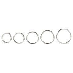 Bad Kitty - anel peniano metálico - kit com 5 peças