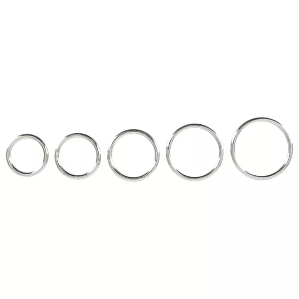 Bad Kitty - anel peniano metálico - kit com 5 peças