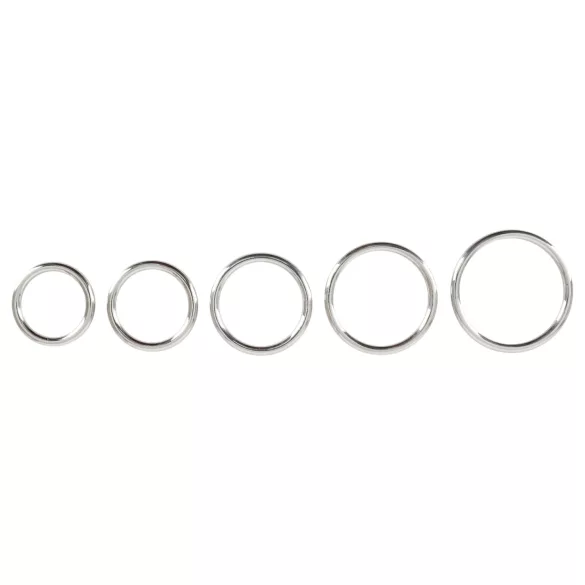 Bad Kitty - anel peniano metálico - kit com 5 peças