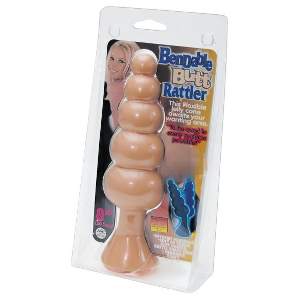 Prazer perolado - plug anal - textura esferas - silicone