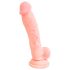 Medical - dildo realístico de silicone médico 18cm - cor natural