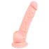 Medical - dildo realístico de silicone médico 18cm - cor natural
