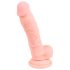 Medical - dildo realístico de silicone médico 18cm - cor natural