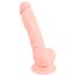 Medical - dildo realístico de silicone médico 18cm - cor natural