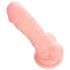 Medical - dildo realístico de silicone médico 18cm - cor natural
