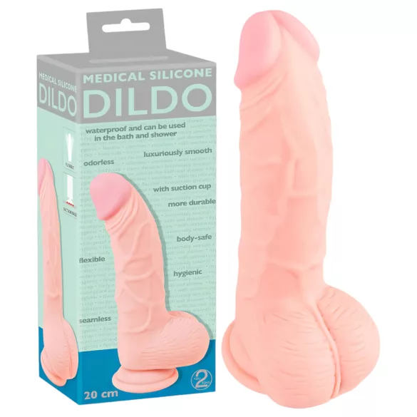 You2Toys - Medical - dildo em silicone médico (20 cm, cor natural)