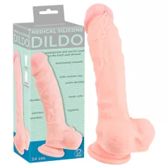   You2Toys - Medical - dildo de silicone médico (24 cm, cor natural)