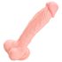 Medical - dildo realístico de silicone médico 24cm - cor natural