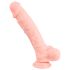 Medical - dildo realístico de silicone médico 24cm - cor natural