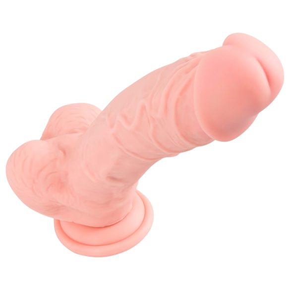 Medical - dildo realístico de silicone médico 24cm - cor natural